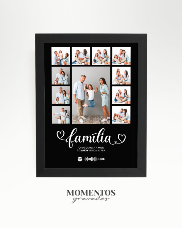 Quadro Família 11 Fotos Spotify